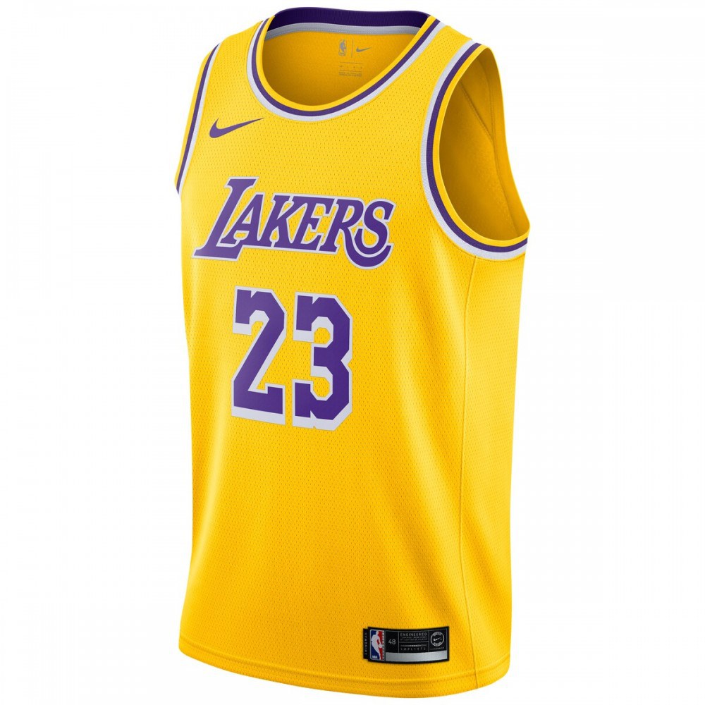 LeBron James Los Angeles Lakers Swingman Player Jersey Gold - Icon Edition-Pro Kit Vault | Brand New 26/27 Sports Jerseys